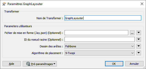 Paramètres de GraphLayouter