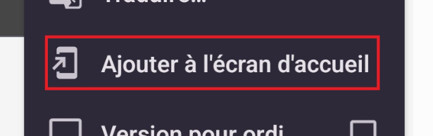 Ajout ecran accueil