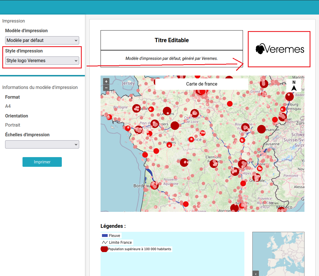 Impression navigateur
