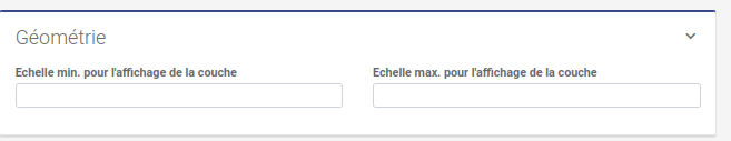 Configuration des échelles de visibilité