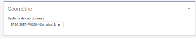 Modification du système de coordonnées