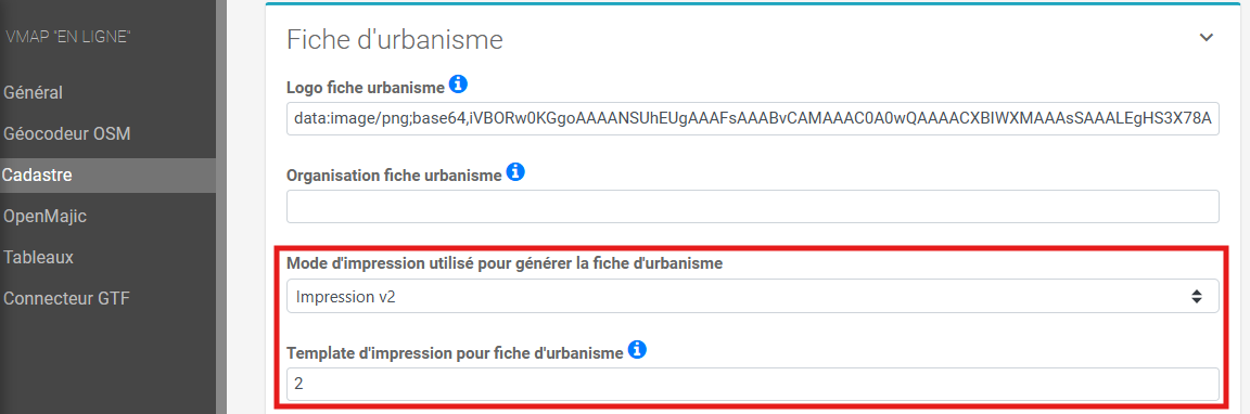 Configuration urbanisme