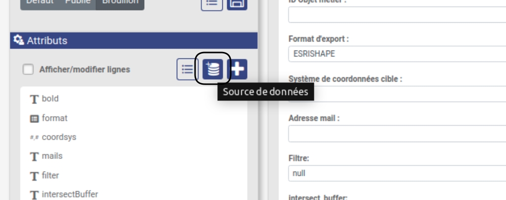 Sources de données sur vMap2