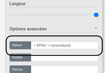 Valeurs dynamiques sur vMap