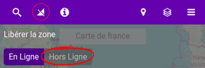 Libération d'une zone par l'administrateur