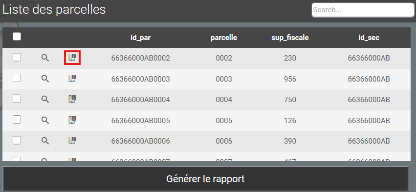 Fiche Descriptive Cadastre