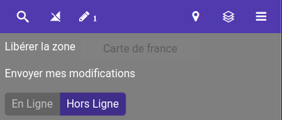 Libération d'une zone par l'administrateur