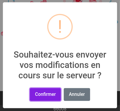 Libération d'une zone par l'administrateur