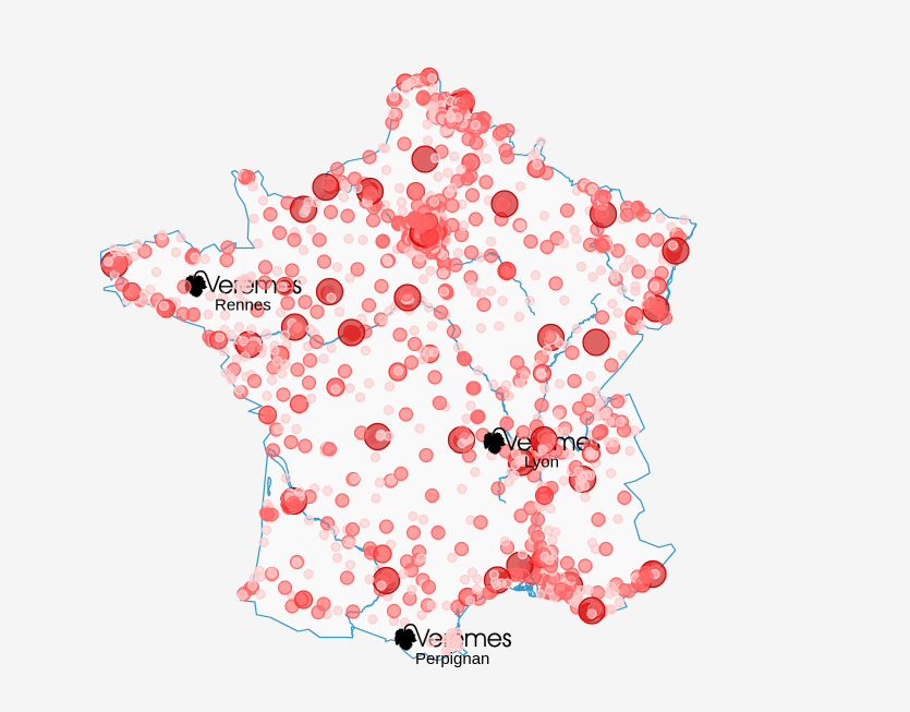 Carte de France hors ligne