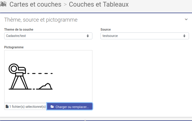configuration des thèmes d'une couche